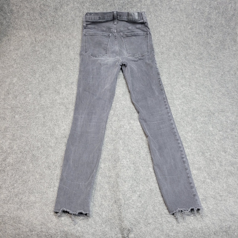 Madewell Jeans Womens 26 Gray High Rise Skinny Distressed Hem Minimalist LOT - Picture 3 of 15